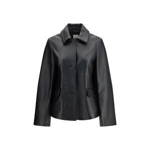 Toteme Women Grained Leather Jacket